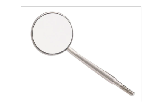 #4 Crystal HD® Stainless Steel Mouth Mirror Screw-On Head (12pk-Cone Socket)