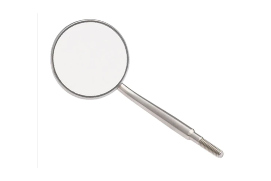 #5 Crystal HD® Stainless Steel Mouth Mirror Screw-On Head (12 pk-Cone Socket)