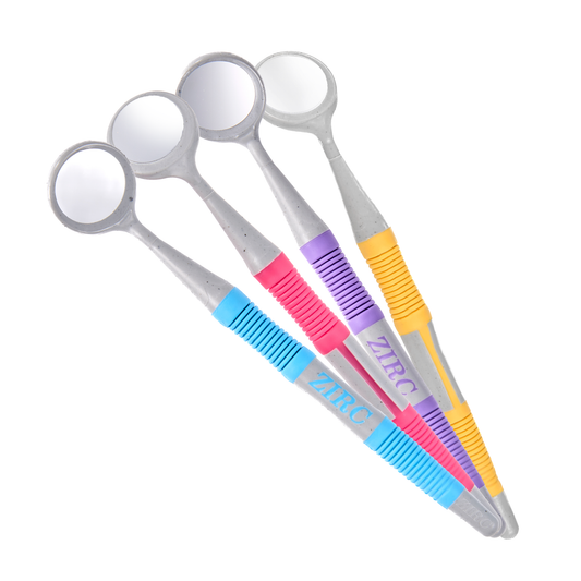 *NEW* #4 Soft Grip Crystal HD – Double-Sided Resin Mouth Mirror (Vibrant Assorted) 4 pk.