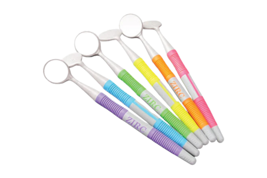 #5 Crystal HD® Mouth Mirror Thin Grip Vibrant (12 Pack)